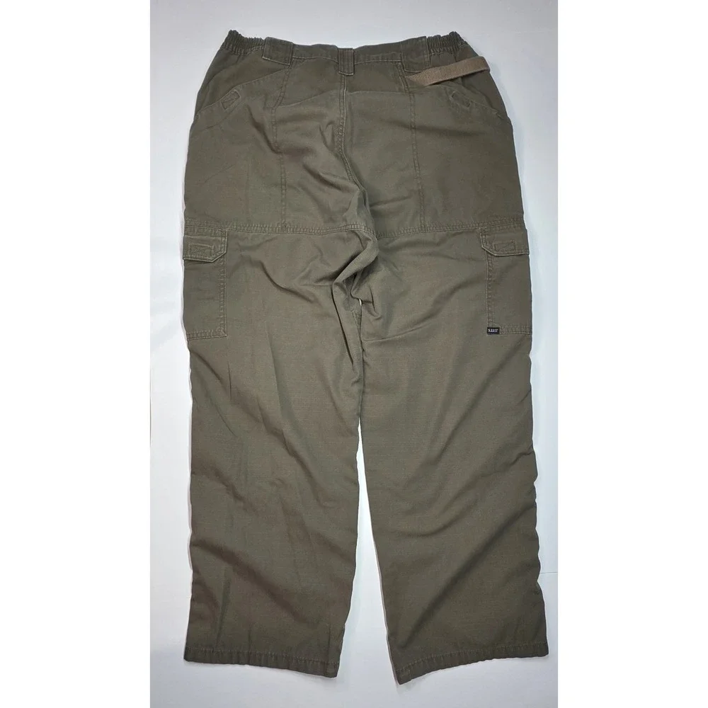 5.11 Tactical Mens Size 38x30 Taclite Pro Rip Stop Cargo Pants Olive/Green